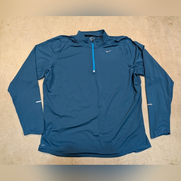 Nike Other - Nike Running Element Men's XL Blue Quarter-Zip Pullover